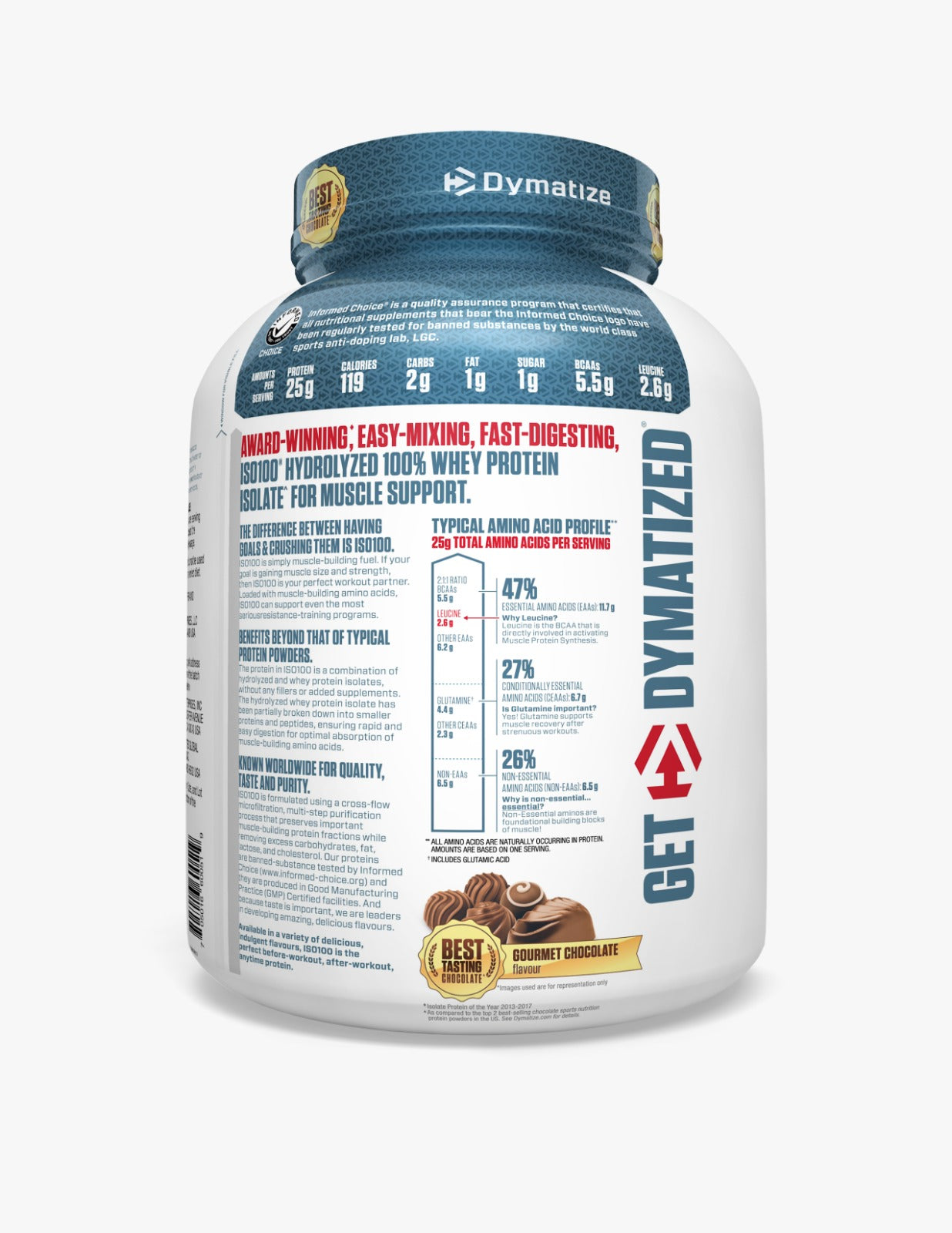 Dymatize ISO 100 Hydrolyzed 5lbs